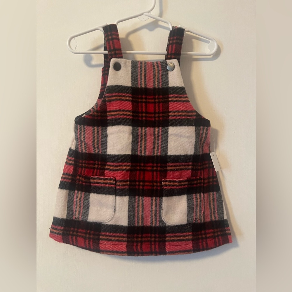 Plaid Flannel jumper dress